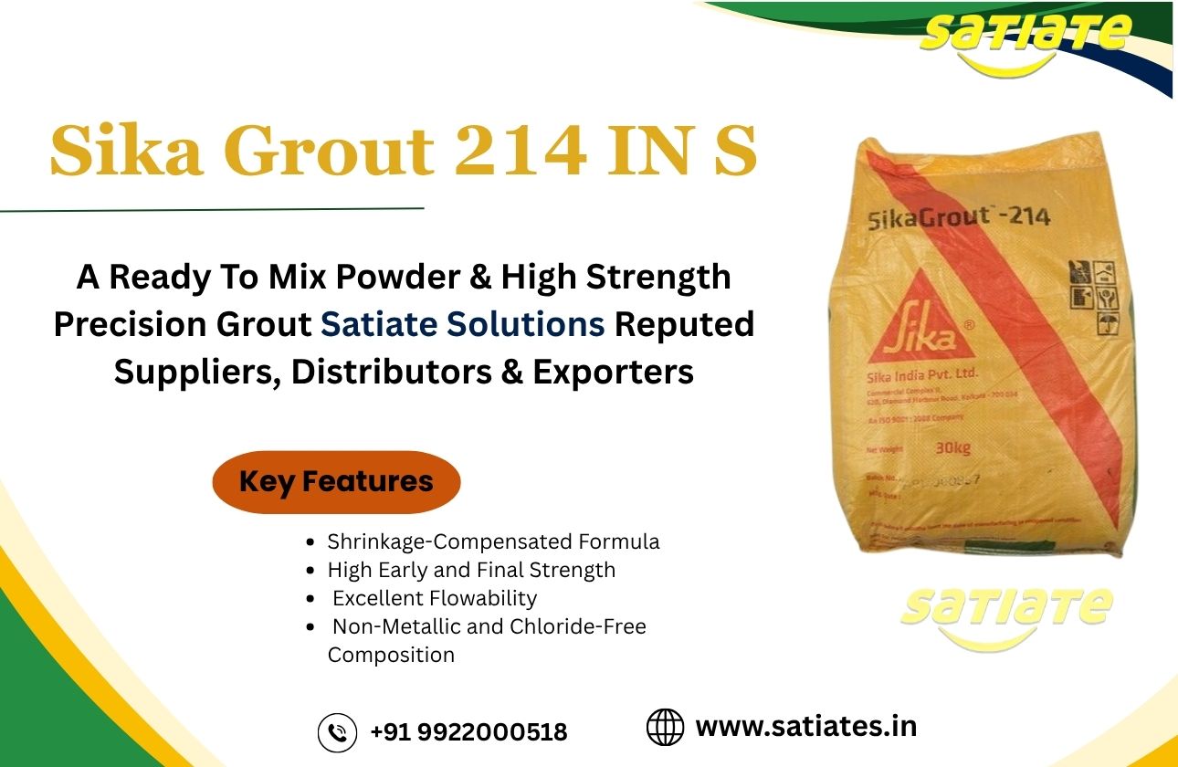 Sika Grout 214 IN S  High Strength Precision Grout | Satiate Solutions