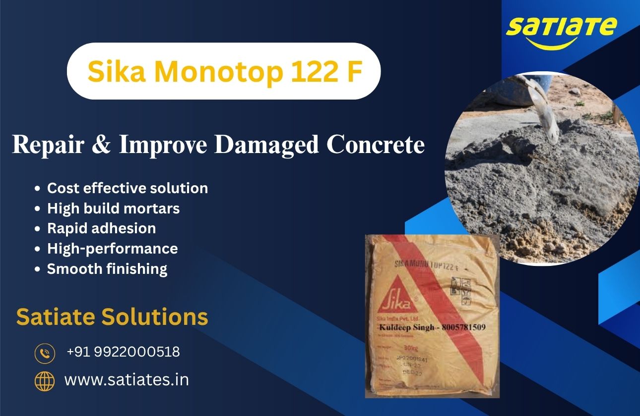 Sika Monotop 122 F | Premium Concrete Repair Mortars | Satiate Solutions