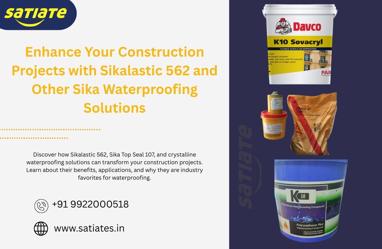 Enhance Your Construction Projects with Sikalastic 562 and Other Sika Waterproofing Solutions