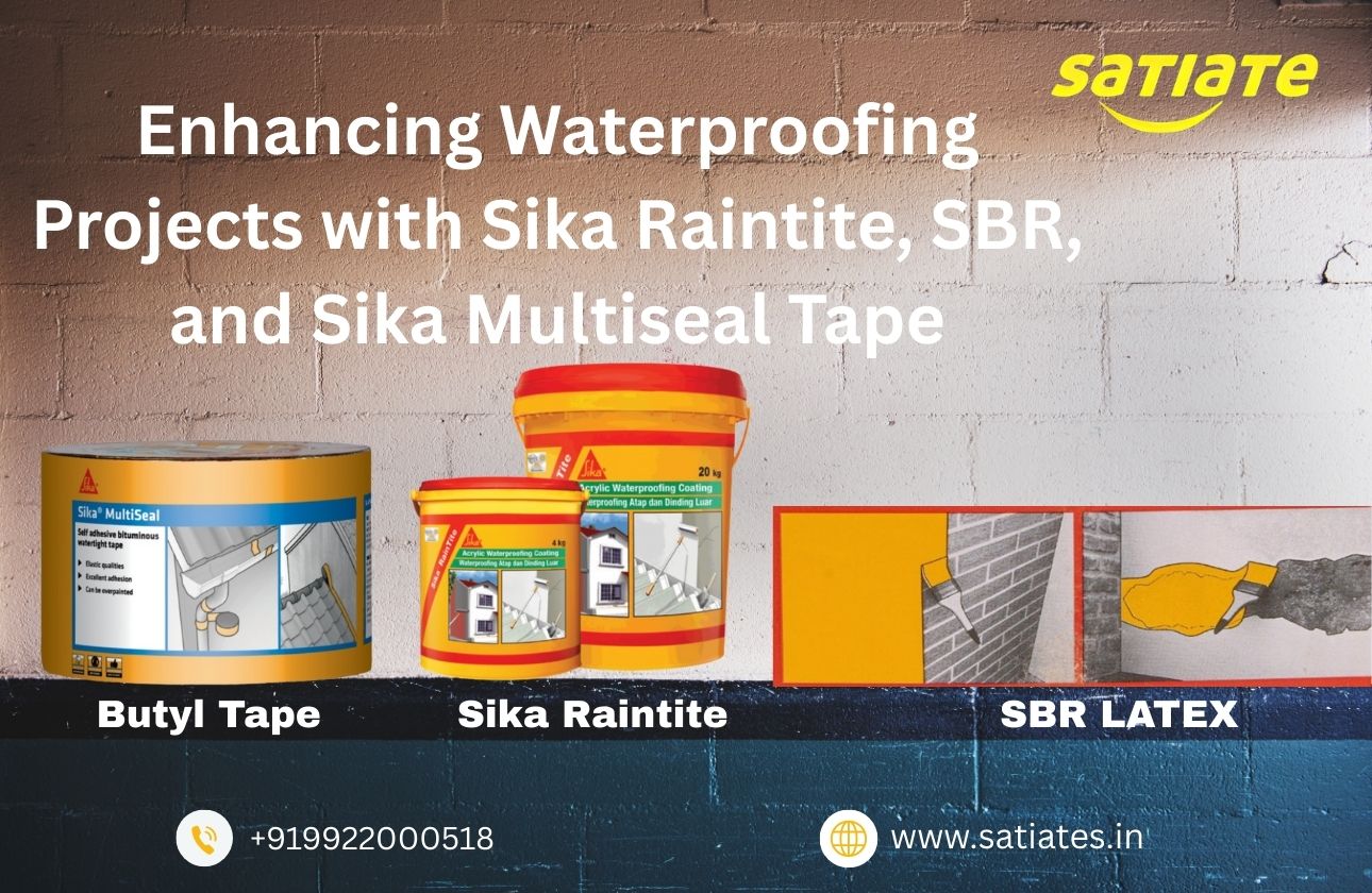 Enhancing Waterproofing Projects with Sika Raintite, SBR, and Sika Multiseal Tape