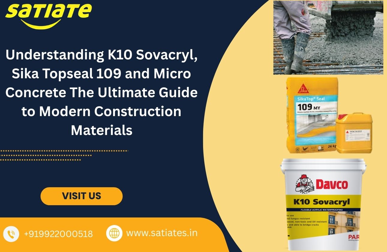 Understanding K10 Sovacryl, Sika Topseal 109, and Micro Concrete: The Ultimate Guide to Modern Construction Materials